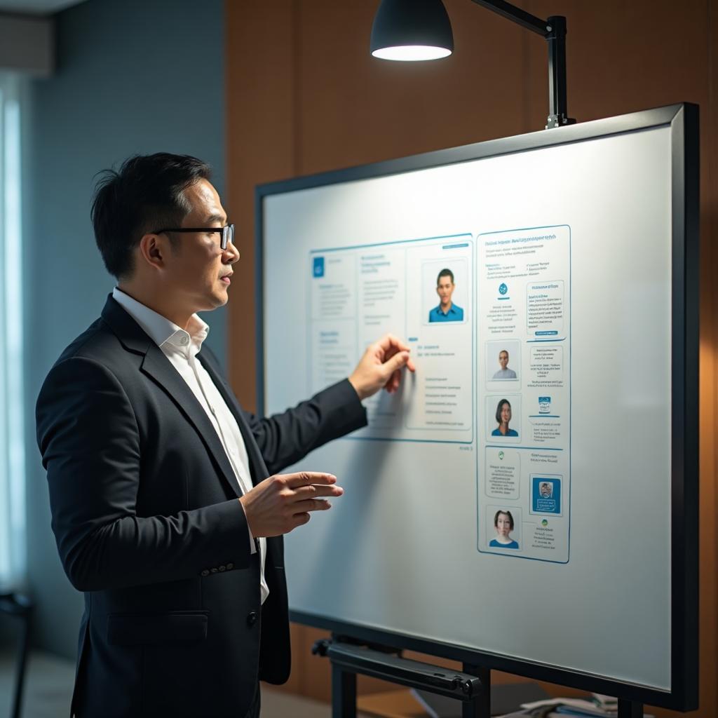 Ken Tan presenting LinkedIn lead generation strategies